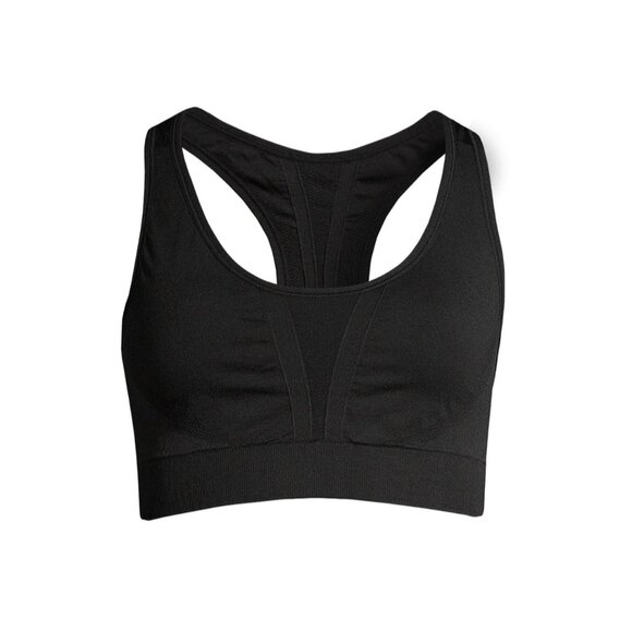 NWT Avia Women's 2XL Black Seamless Racerback Sports Bra Activewear Top Workouts - Picture 6 of 6